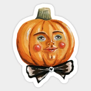 Vintage Pumpkin man Sticker